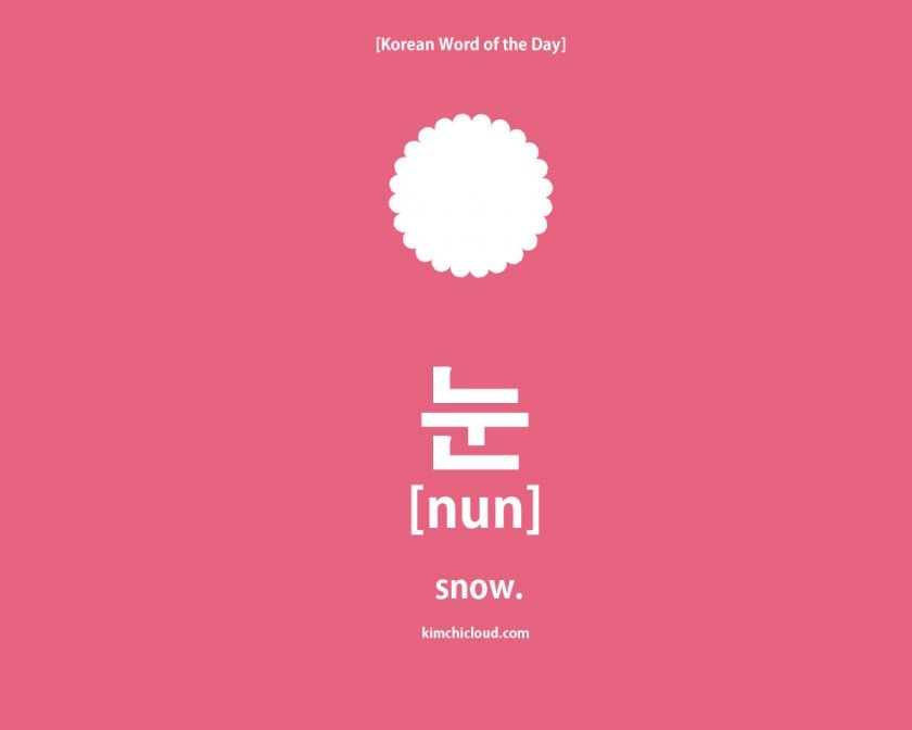 Korean Word of the Day: How to say Snow in Korean