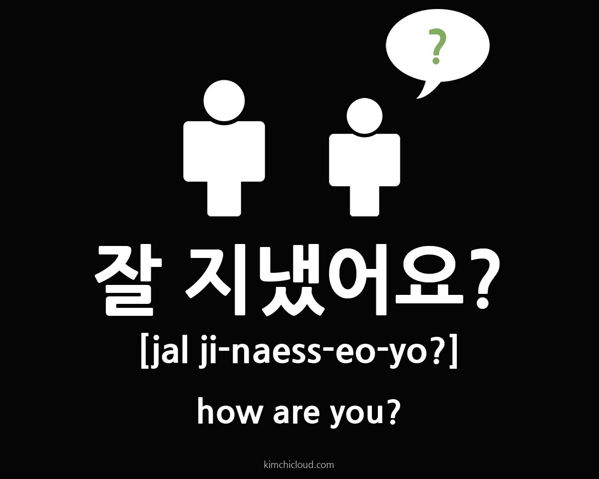 잘 지냈어요? - How Are You? In Korean - Kimchi Cloud